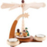 1-Tier Pyramid Natural with Forest Motive - 19 cm / 7.5 inch