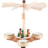 1-Tier Pyramid Natural with Forest Motive - 19 cm / 7.5 inch