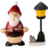 Santa with Drums and Lantern - 9,5 cm / 3.7 inch