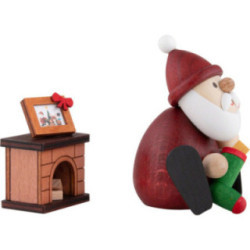 Santa with Chimney - 8,5 cm / 3.3 inch