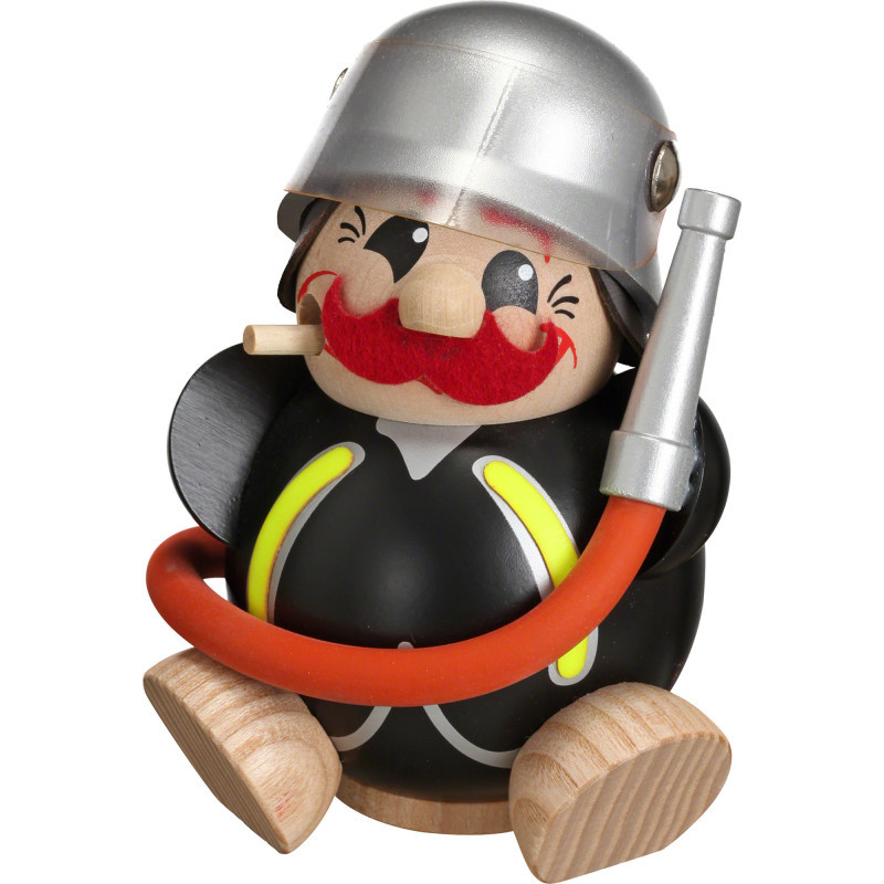 Räuchermännchen Feuerwehrmann - Kugelräucherfigur - 12 cm