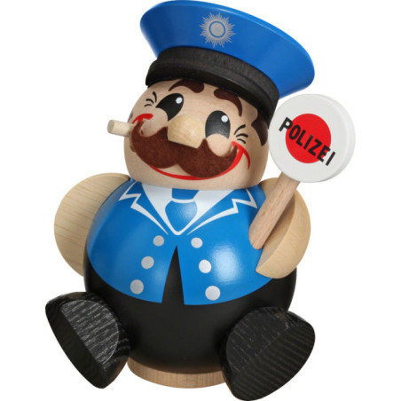 Räuchermännchen Polizist - Kugelräucherfigur - 12 cm
