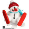 Räuchermännchen Cool-Man Skisturz - Kugelräucherfigur - 12 cm