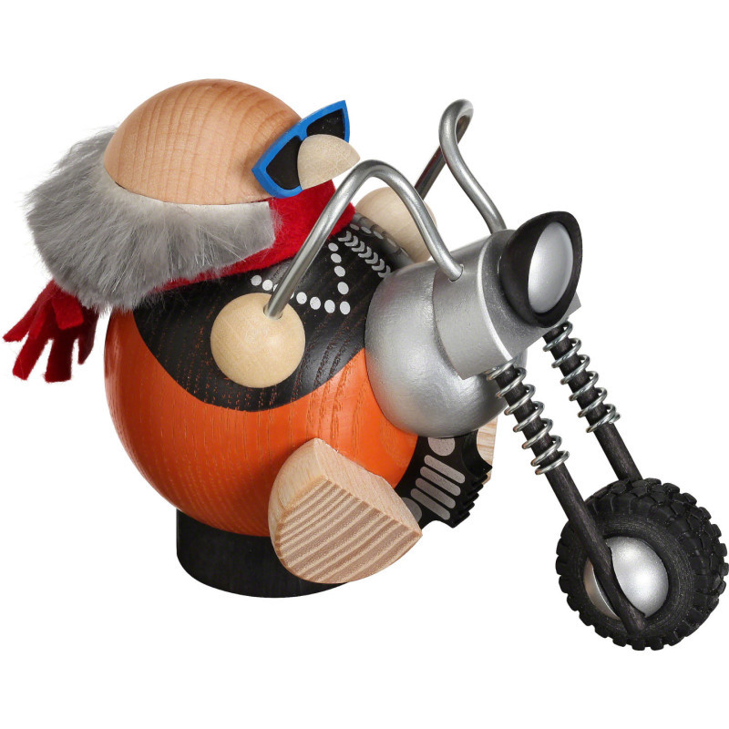 Räuchermännchen Biker - Kugelräucherfigur - 12 cm