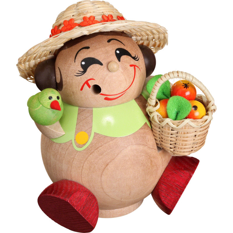 Smoker - Female Gardener - Ball Figure - 11 cm / 4 inch