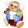 Räuchermännchen Pensionär - Kugelräucherfigur - 10 cm