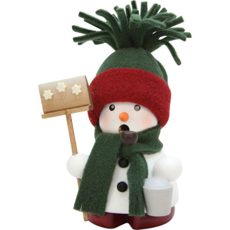 Smoker - Snowmann Green - 12,5 cm / 4.9 inch