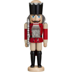 Nutcracker - King - Ash - Red - 38 cm / 15 inch