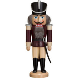 Nutcracker - Hussar - Ash - Aubergine - 37 cm / 15 inch
