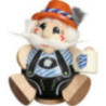 Räuchermännchen Bayer exklusiv - Kugelräucherfigur - 12 cm