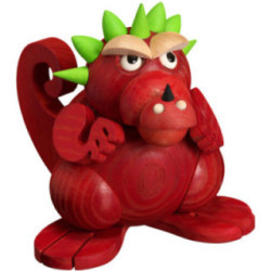 Smoker - Dragon Teenager - Ball Figure - 11 cm / 4 inch