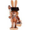 Räuchermännchen Wichtel Hase mit Eierkorb - 36 cm