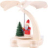 1-Tier Pyramid - Santa with Sled - 18 cm / 7 inch