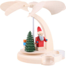 1-Tier Pyramid - Santa with Sled - 18 cm / 7 inch