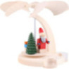 1-Tier Pyramid - Santa with Sled - 18 cm / 7 inch