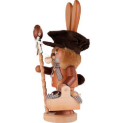 Räuchermännchen Wichtel Hase mit Eierkorb - 36 cm