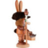 Räuchermännchen Wichtel Hase mit Eierkorb - 36 cm