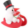 Räuchermännchen Cool-Men auf Schlitten, Doppelsitzer - Kugelräucherfigur - 12 cm