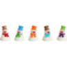 Snowman Teeter Classic, Set of 5 - 4 cm / 1.6 inch