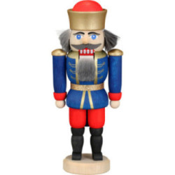 Nussknacker König blau - 12 cm