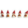 German Fan - Teeter with Scarf, Set of Five - 4 cm / 1.6 inch