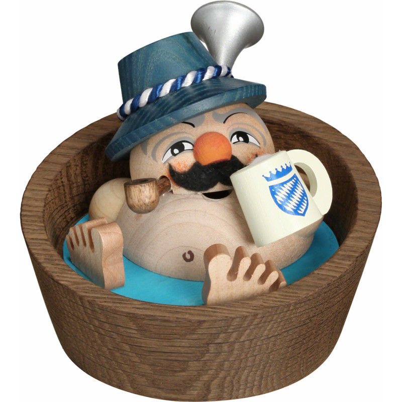 Smoker - Franzl in the Pool - Ball Figure - 10 cm / 3.9 inch