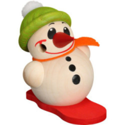 Smoker - Cool-Man with Snowboard and Bobble Hat - Ball Figure - 9 cm / 3.5 inch