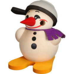 Smoker - Cool-Man with Ski and Pan - Ball Figure - 9 cm / 3.5 inch