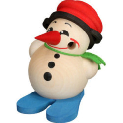 Räuchermännchen Cool-Man mit Ski & Topf - Kugelräucherfigur - 9 cm