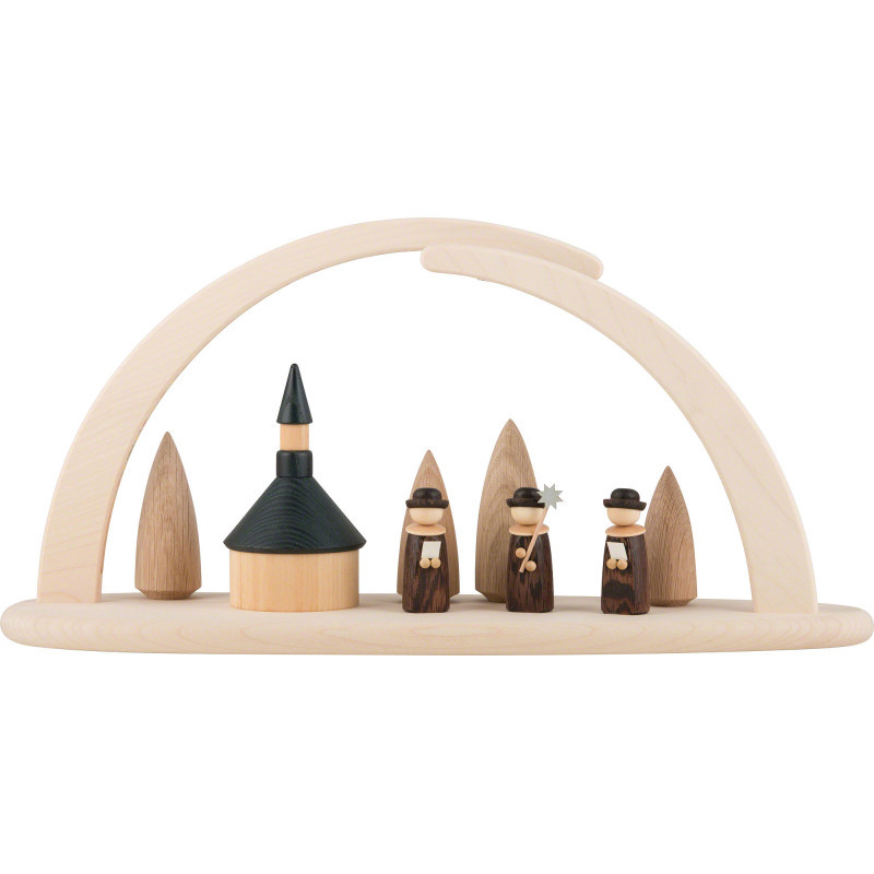 Modern Light Arch - Seiffener Church - 42x21x13 cm / 16x8x5 inch