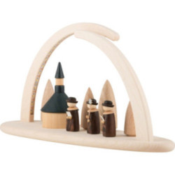 Modern Light Arch - Seiffener Church - 42x21x13 cm / 16x8x5 inch