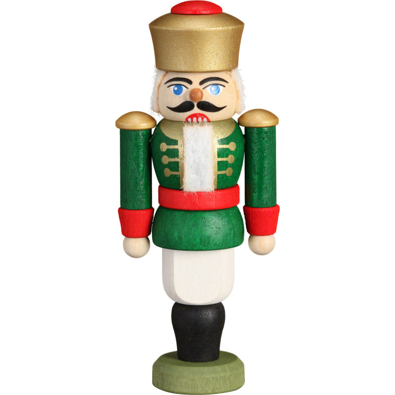 Nussknacker König grün - 9 cm