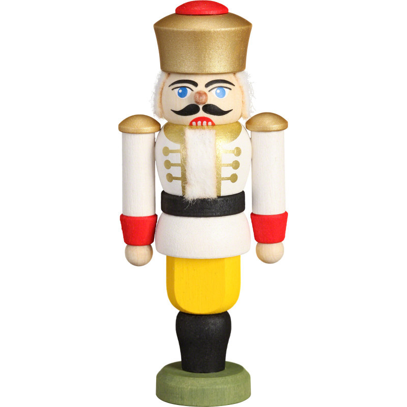 Tree Ornament - Nutcracker - King White - 9 cm / 3.5 inch