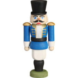 Christbaumschmuck Nussknacker - Husar blau - 9 cm