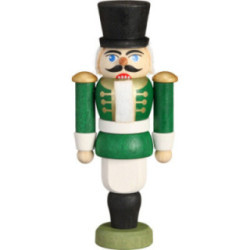 Christbaumschmuck Nussknacker - Husar grün - 9 cm