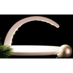 Modern Light Arch - without Figurines - white - 24x13 cm / 9.4x5.1 inch