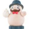 Smoker - Coffee Grandpa - Ball Figure - 9 cm / 3.5 inch