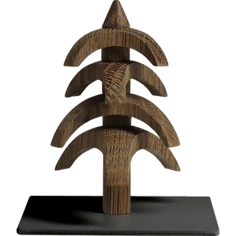 Twist Tree - Smoked Oak - 8 cm / 3.1 inch