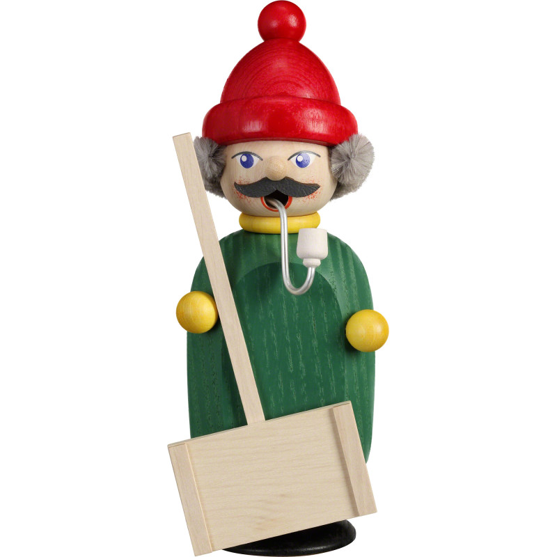 Räuchermännchen Schneeschipper - 15 cm