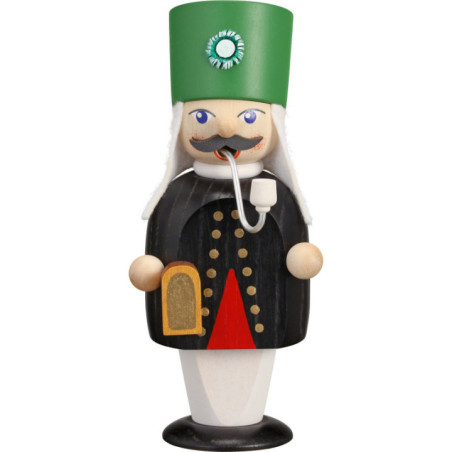 Smoker - Miner with Miner's Lamp - 15 cm / 5.9 inch