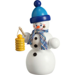 Smoker - Snowman with Lantern - 16 cm / 6.3 inch