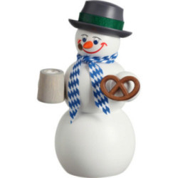 Räuchermännchen Schneemann Bayer - 14 cm