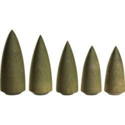 Trees Green - 5 pieces - 9 cm / 3.5 inch