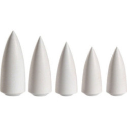 Trees White - 5 pieces - 9 cm / 3.5 inch