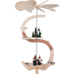 2-Tier Pyramid - S-Shape Mountain Gnome and Hunter Gnome - 46 cm / 18.1 inch