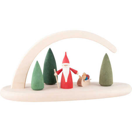 Modern Light Arch - Santa Gnome - 24x13 cm / 9.4x5.1 inch