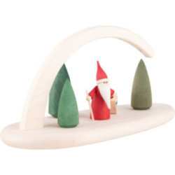 Modern Light Arch - Santa Gnome - 24x13 cm / 9.4x5.1 inch