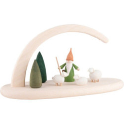 Modern Light Arch - Shepherd Gnome  - 24x13 cm / 9.4x5.1 inch