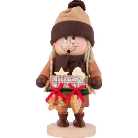 Räuchermännchen Wichtel Striezel Mädchen - 29 cm