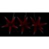 Marienberger Moravian Star Set of Three - Red-White - incl. Lighting - 17 cm / 6.7 inch